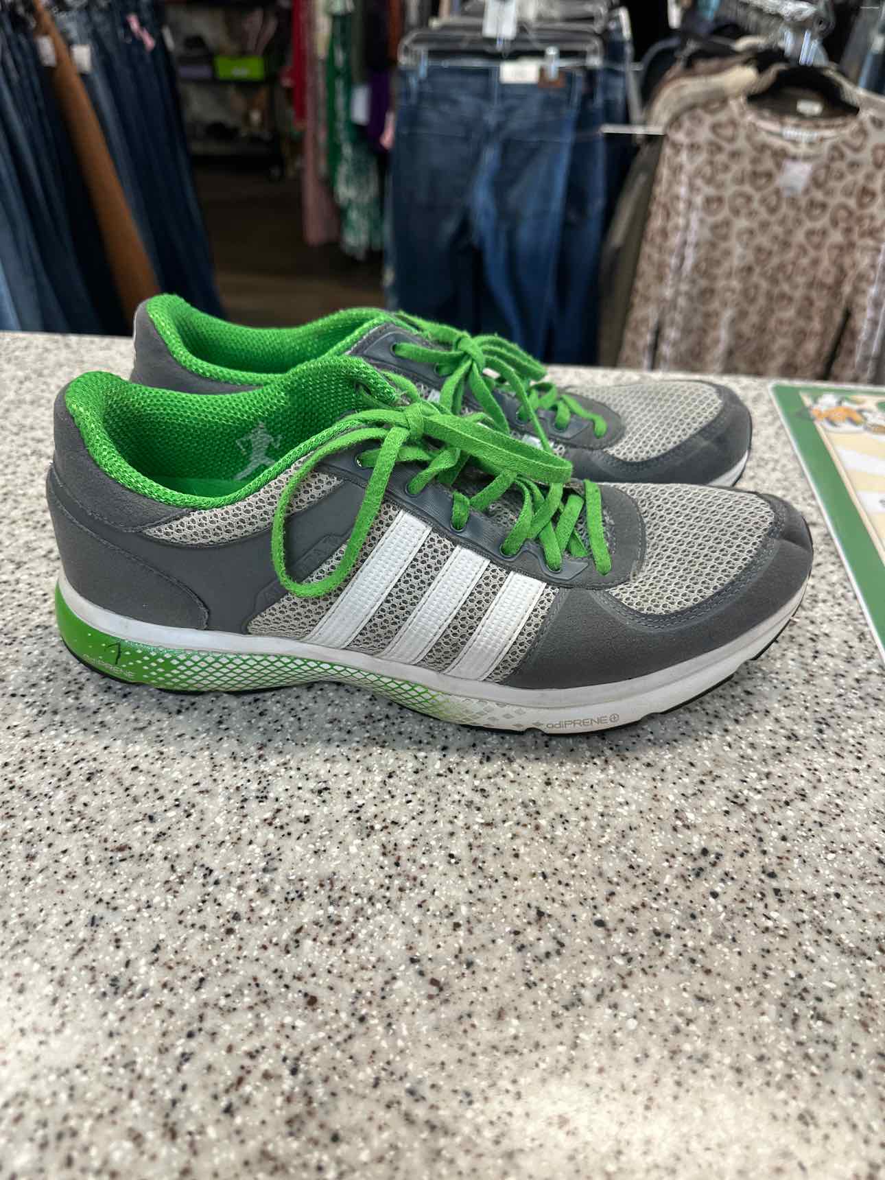 ADIDAS Size 9 1/2 Green Running Shoes
