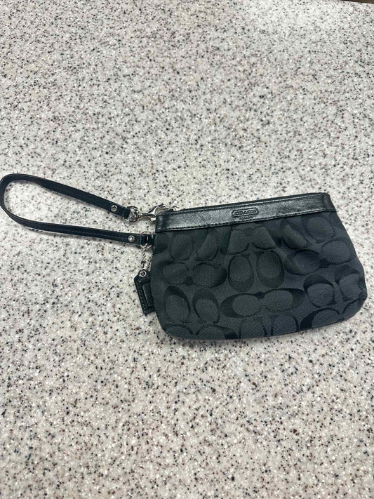Coach Size Small Black Wristlet