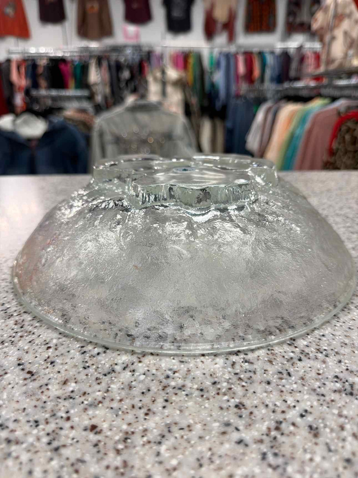 Partylite Vintage Iceburg Geode Crystal Centerpiece Bowl Household