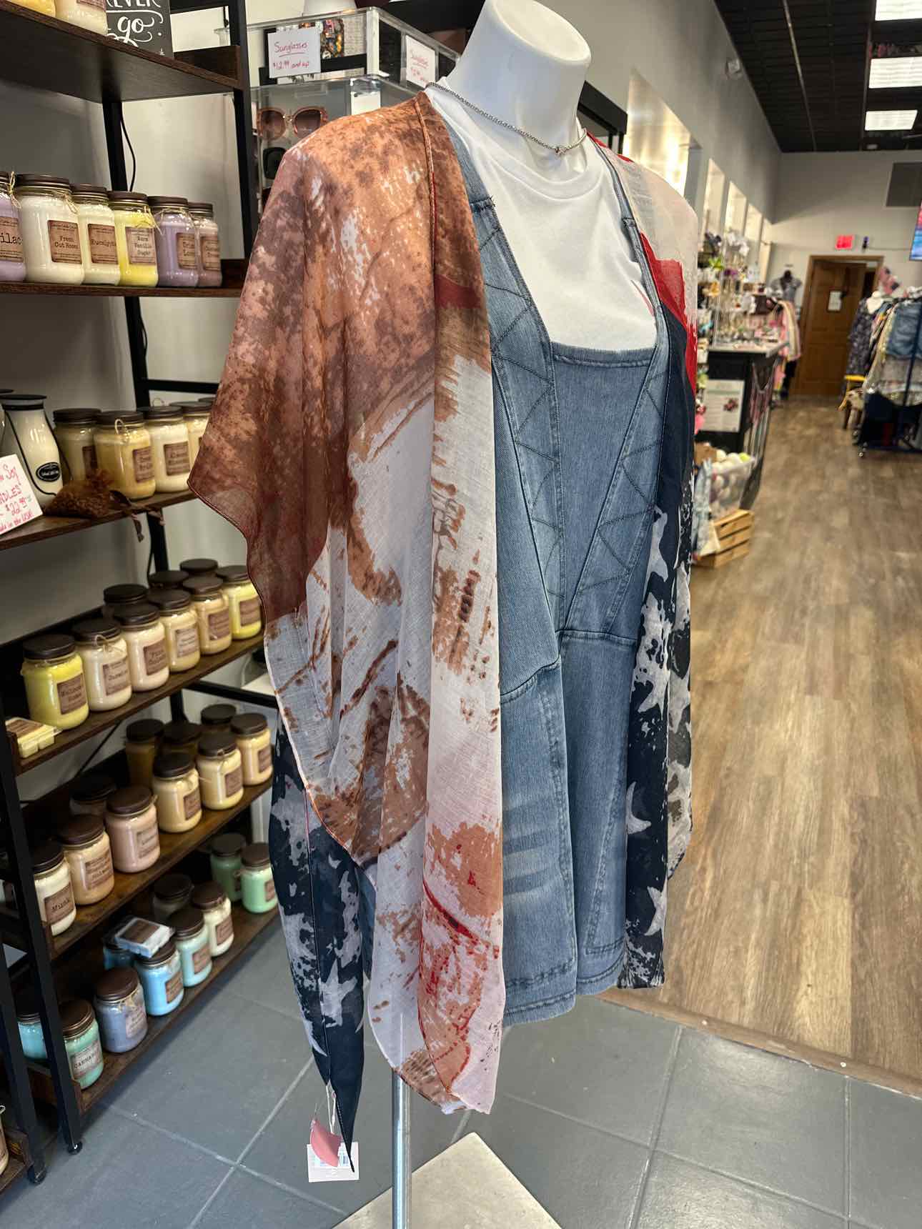 Vintage USA Patriotic Kimono