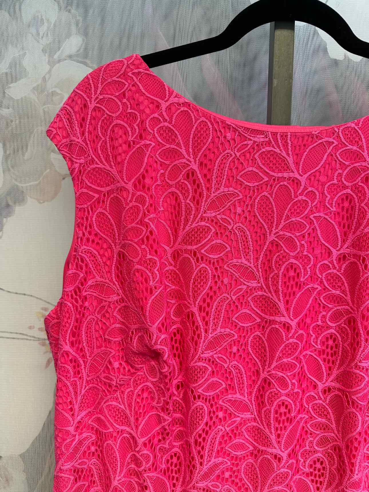 Chaps Size 20W Hot Pink Dress