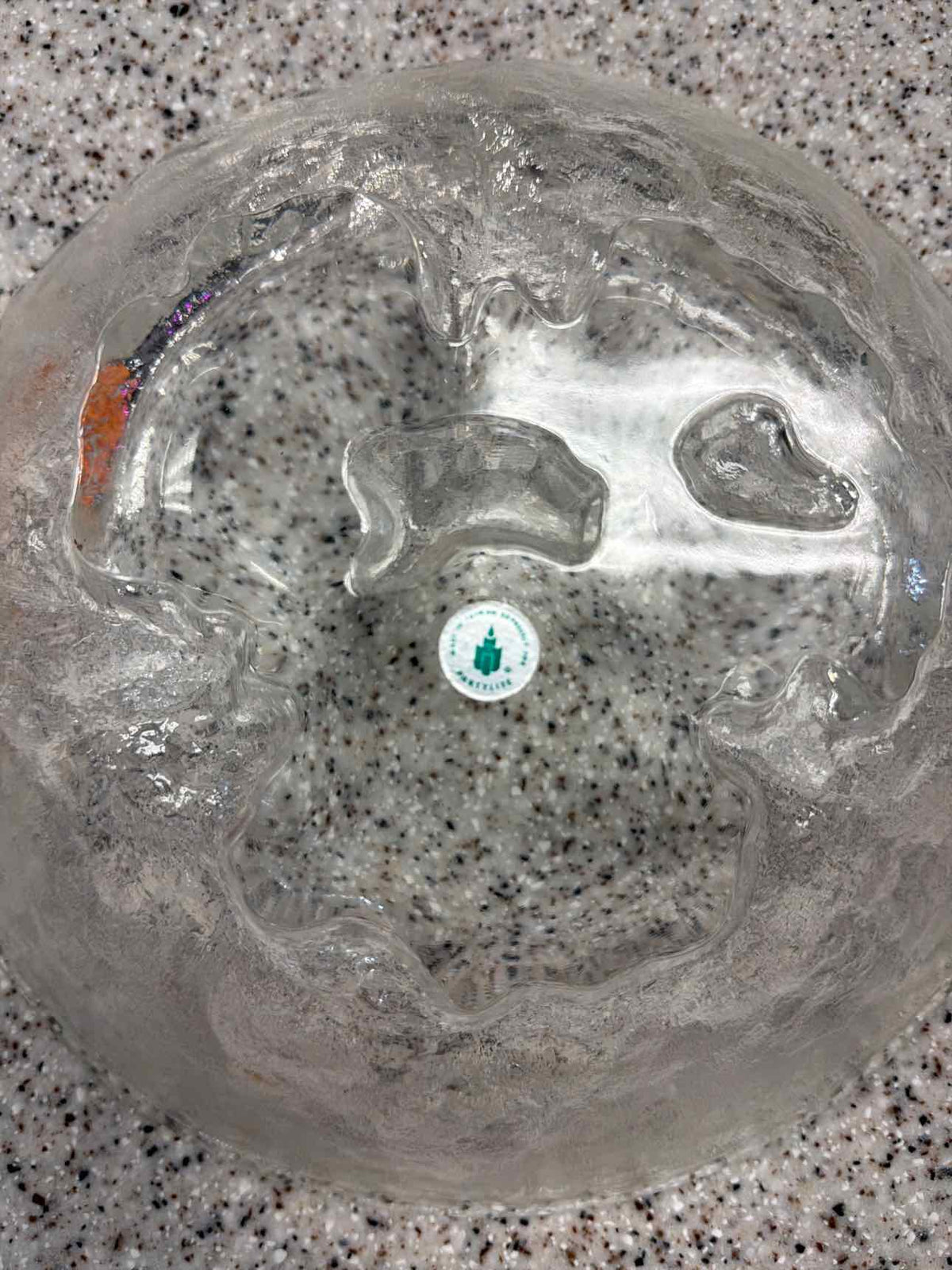 Partylite Vintage Iceburg Geode Crystal Centerpiece Bowl Household