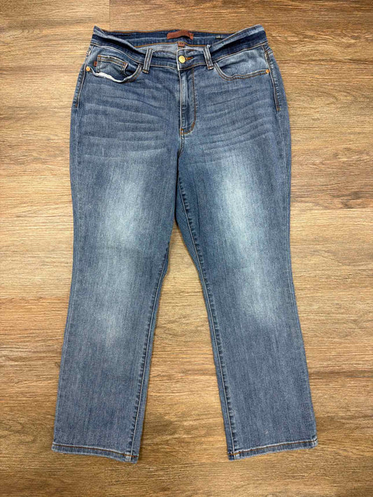 Judy Blue Size 16W Medium Wash Skinny Fit Capri