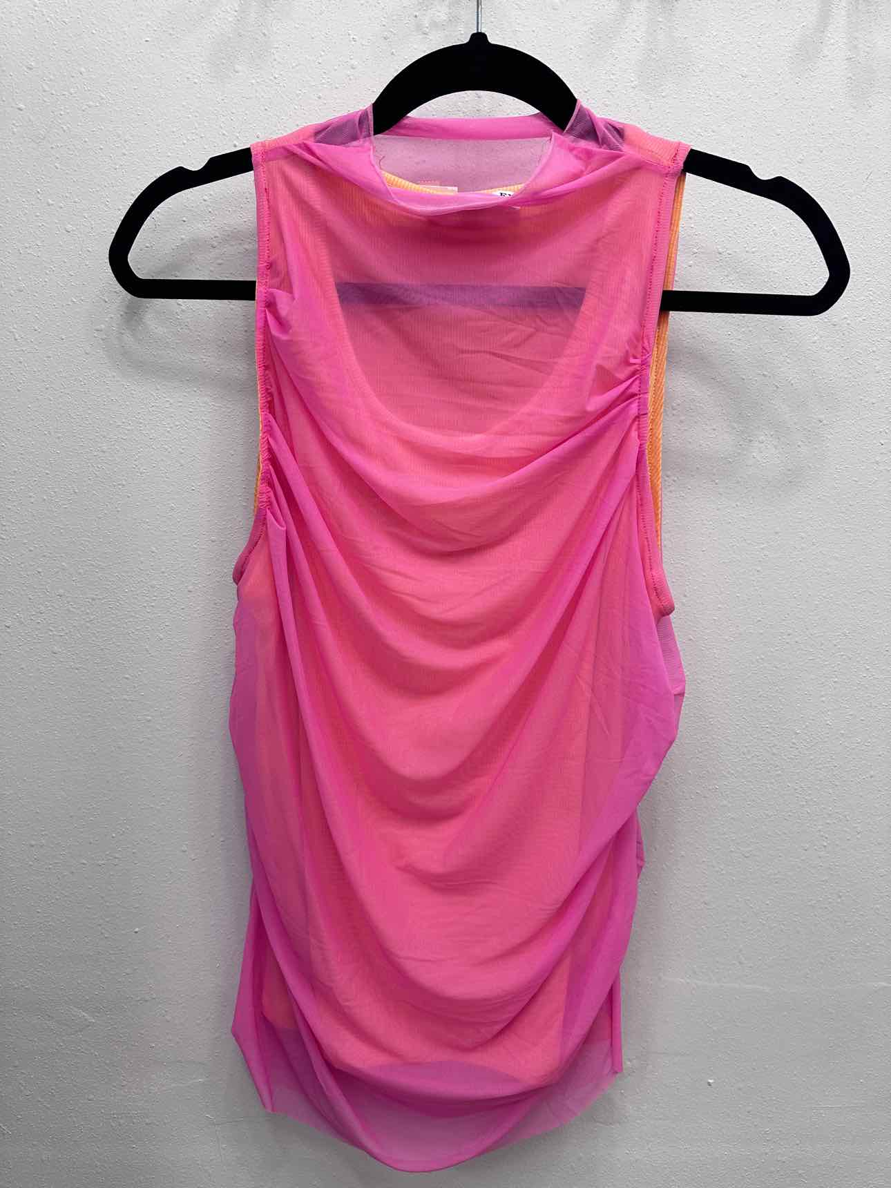 Kirstie Sheer Mesh Top with Underlayer Tank Top