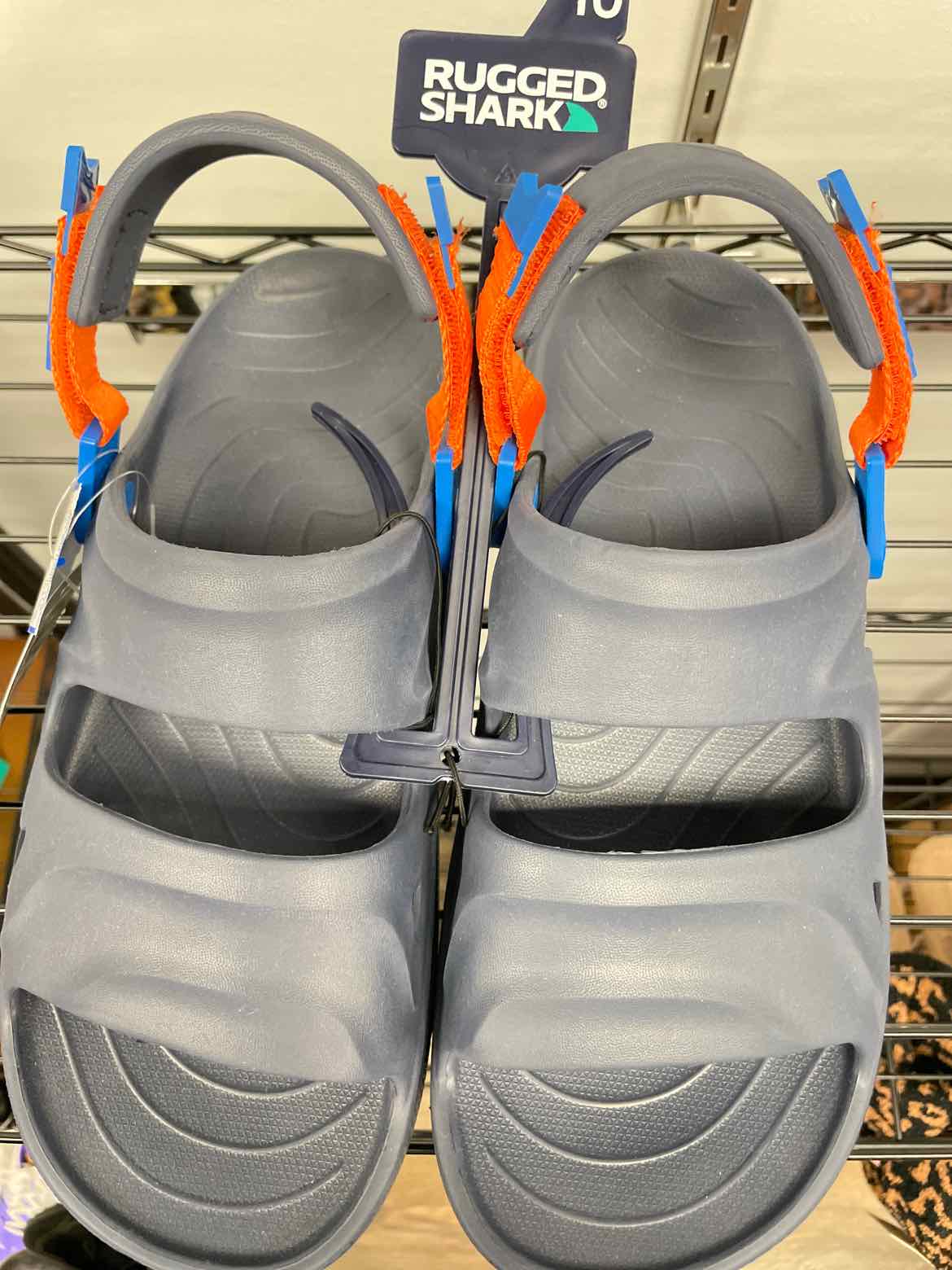 Rugged Shark Size 10 Navy sandal