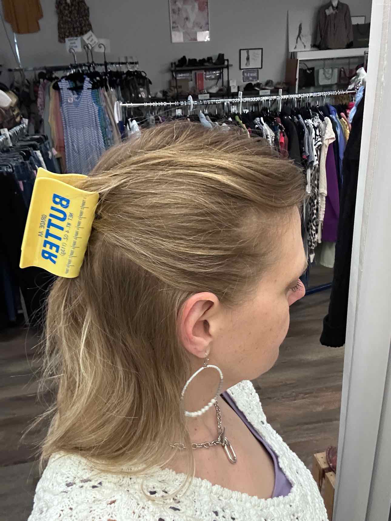Stick of Butter Claw Hair Clip