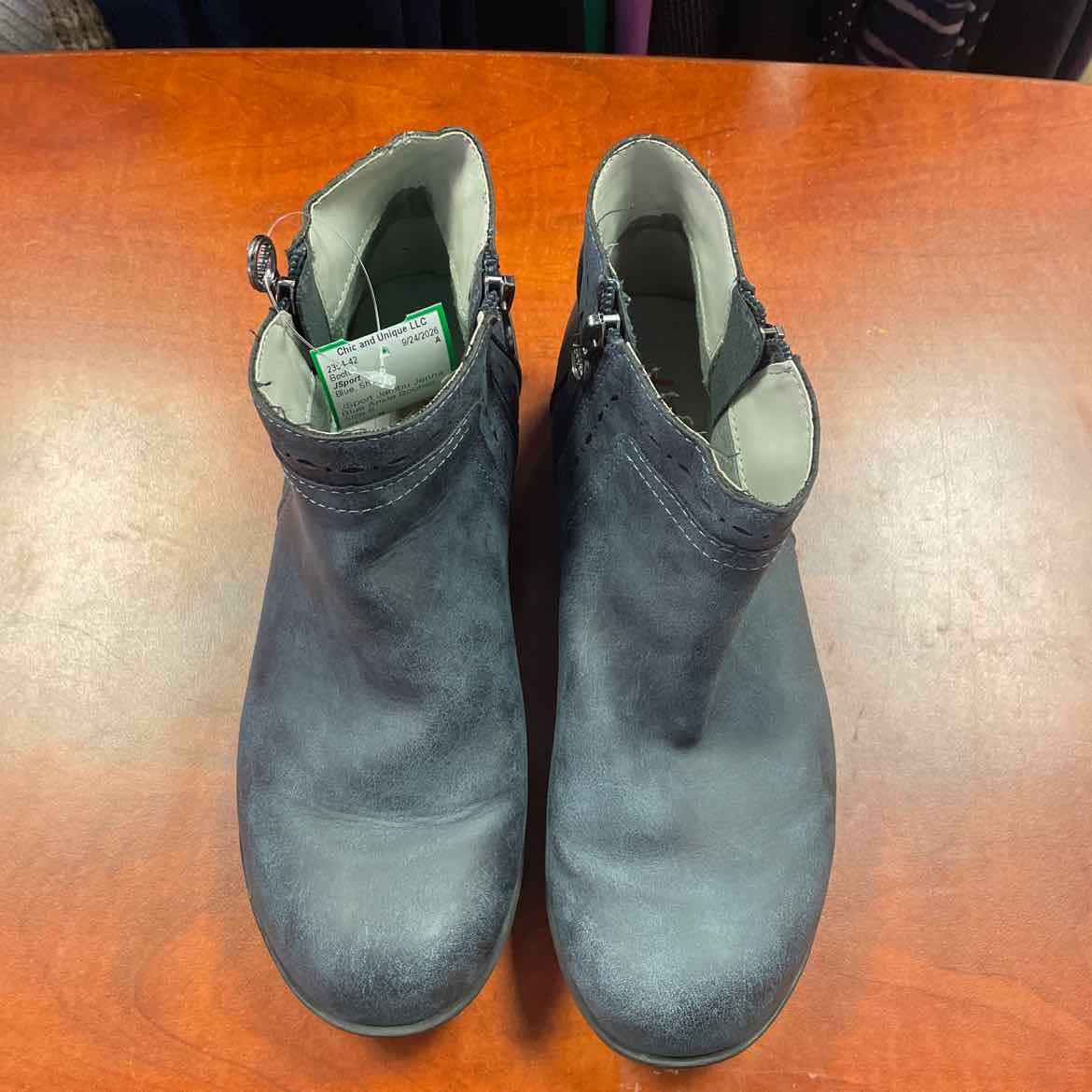JSport Jambu Jenna Blue Ankle Booties Size 8