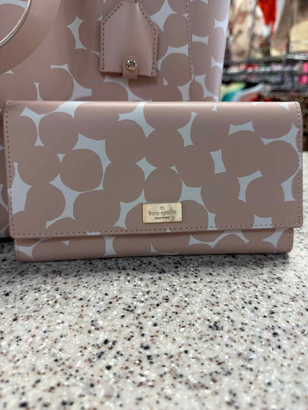 Kate Spade Putnam Drive Anissa Satchel Splodge Dot Tote Bag and Wallet
