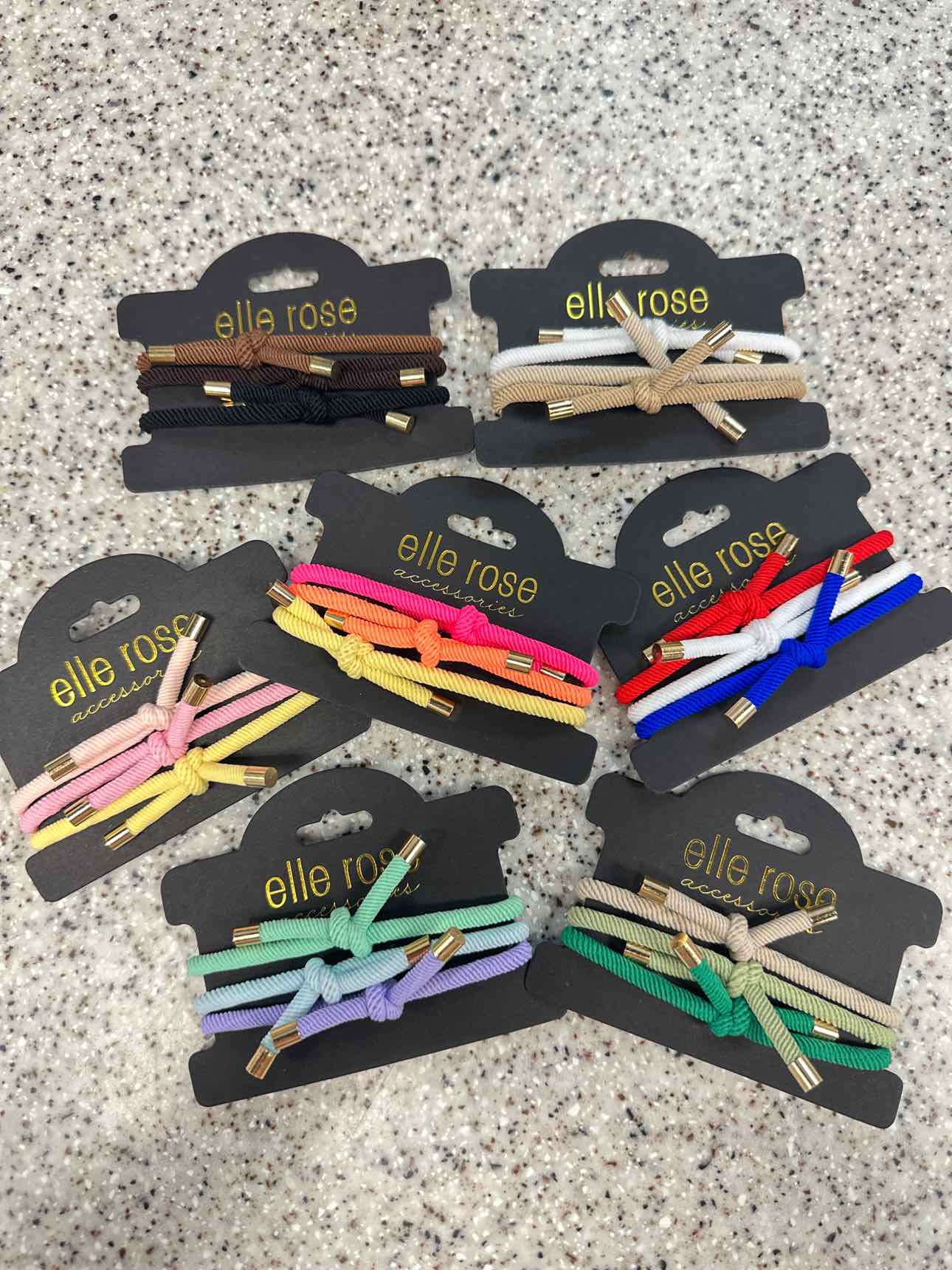 Elastic Hair Tie and Bracelet Trio