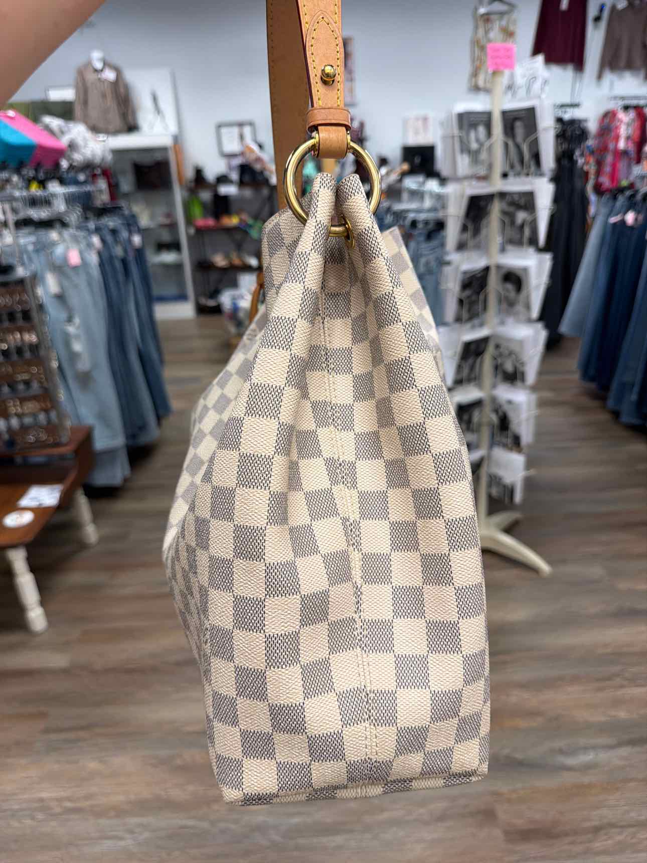 Louis Vuitton Damier Azur Gracefull MM Shoulder Bag Handbags