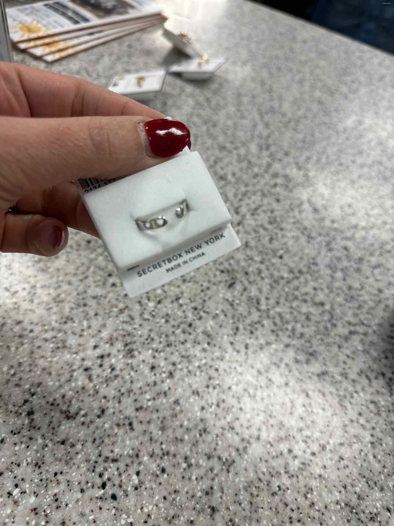 Hypoallergenic Stainless Steel Water Resistant Size 7.5  Ring
