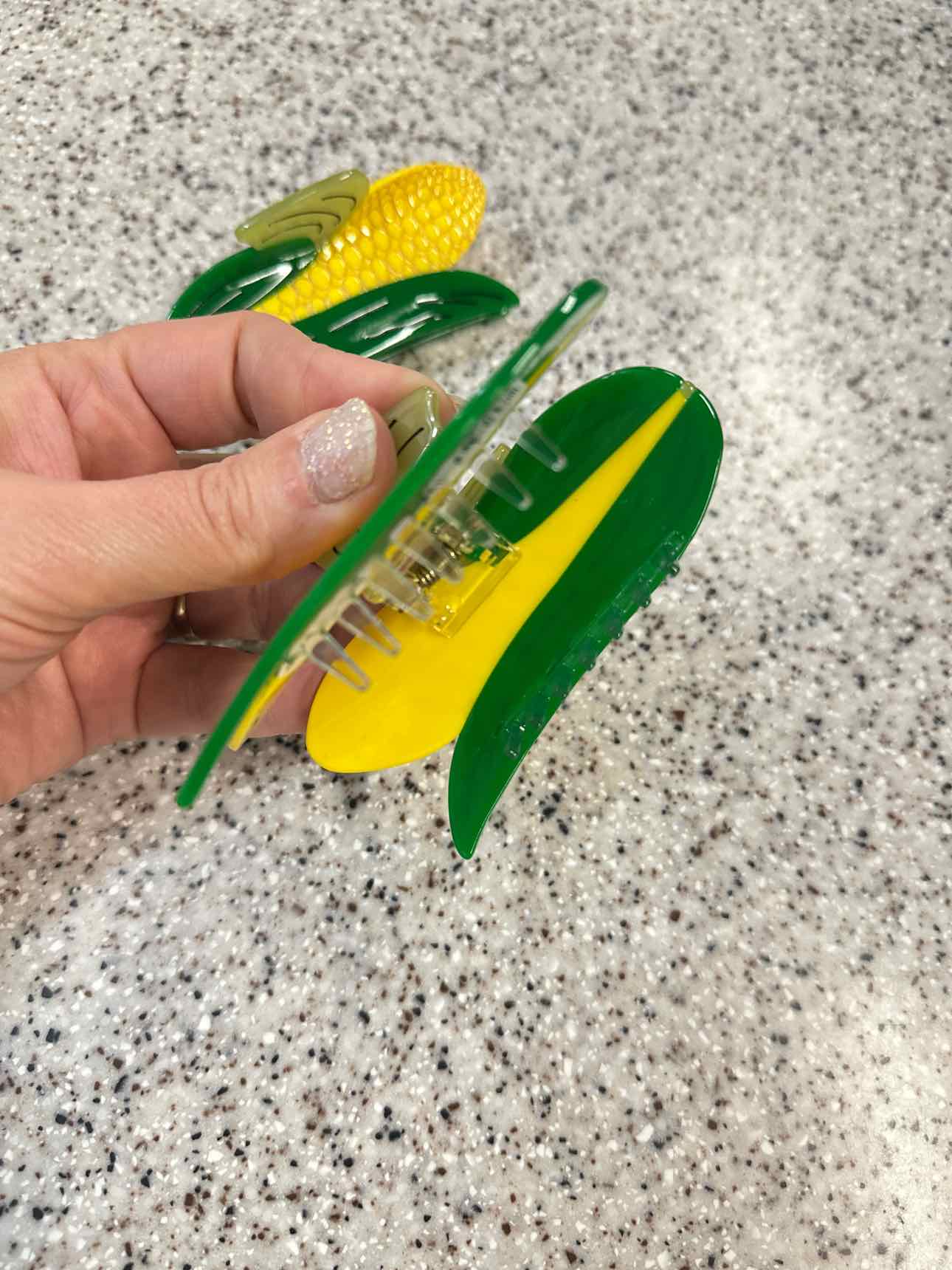 Corn on the Cob Hair Claw Clip