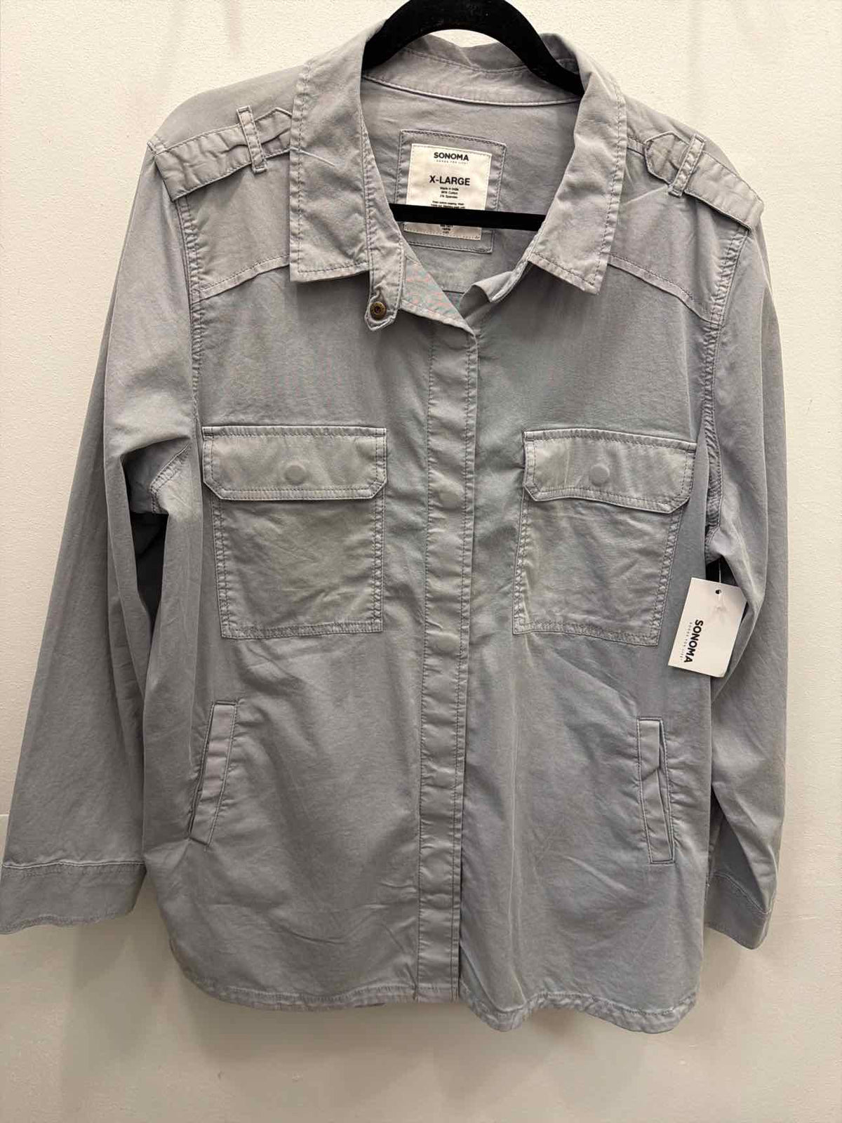Sonoma Size XL Grey NEW Long Cargo Fall Jacket NWT