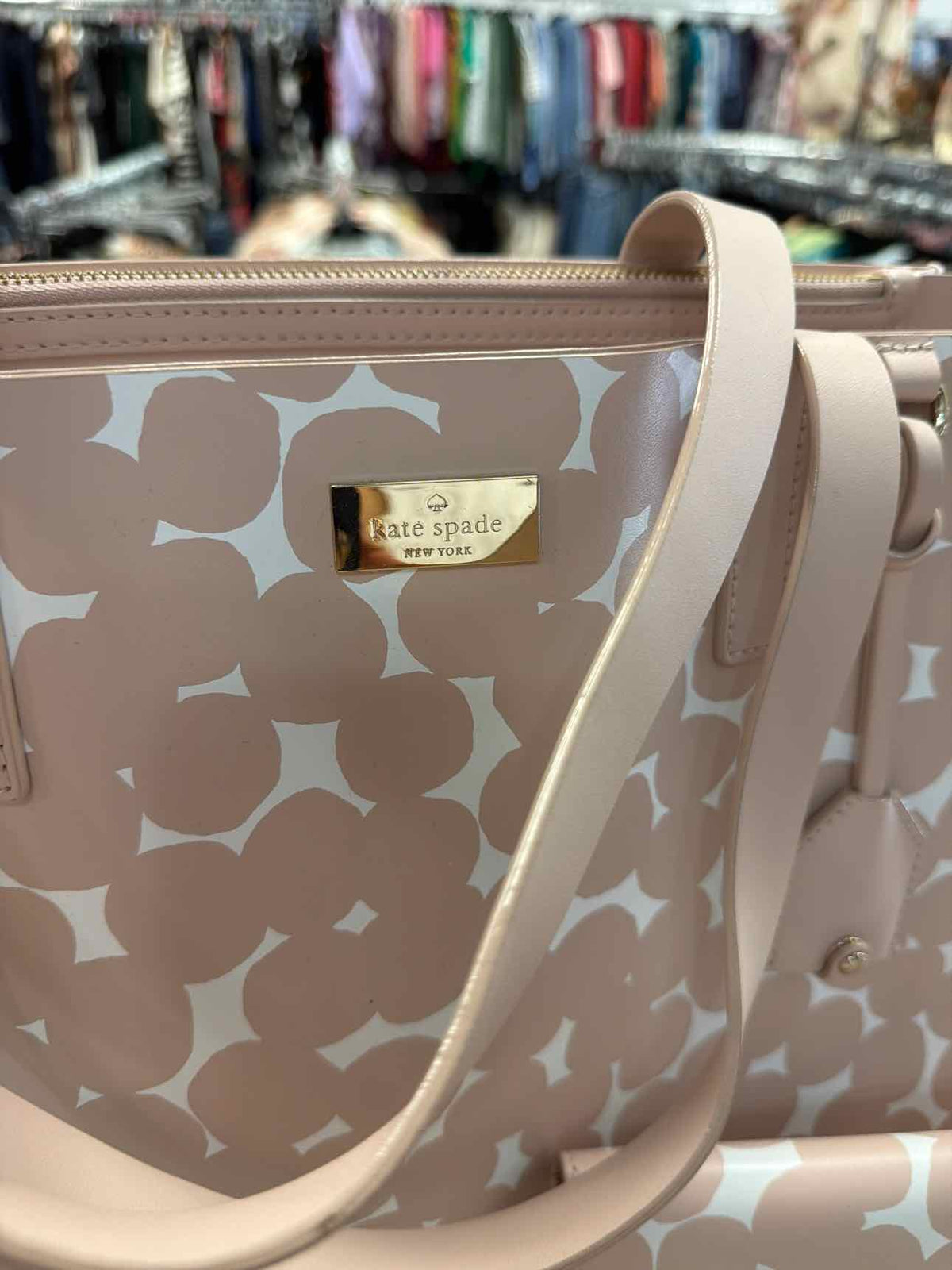Kate Spade Putnam Drive Anissa Satchel Splodge Dot Tote Bag and Wallet