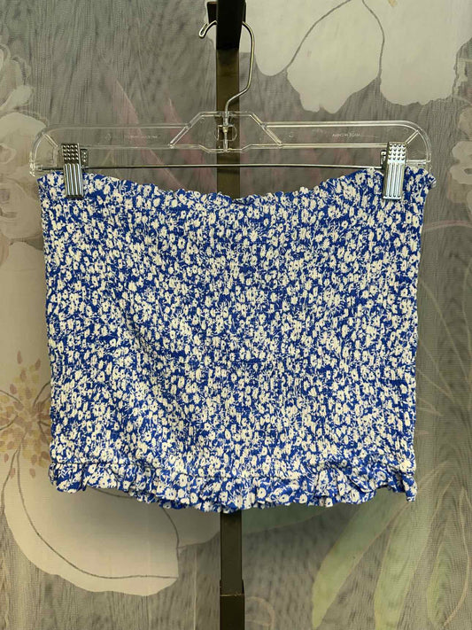 Lost + Wander Size Medium Blue/White Top