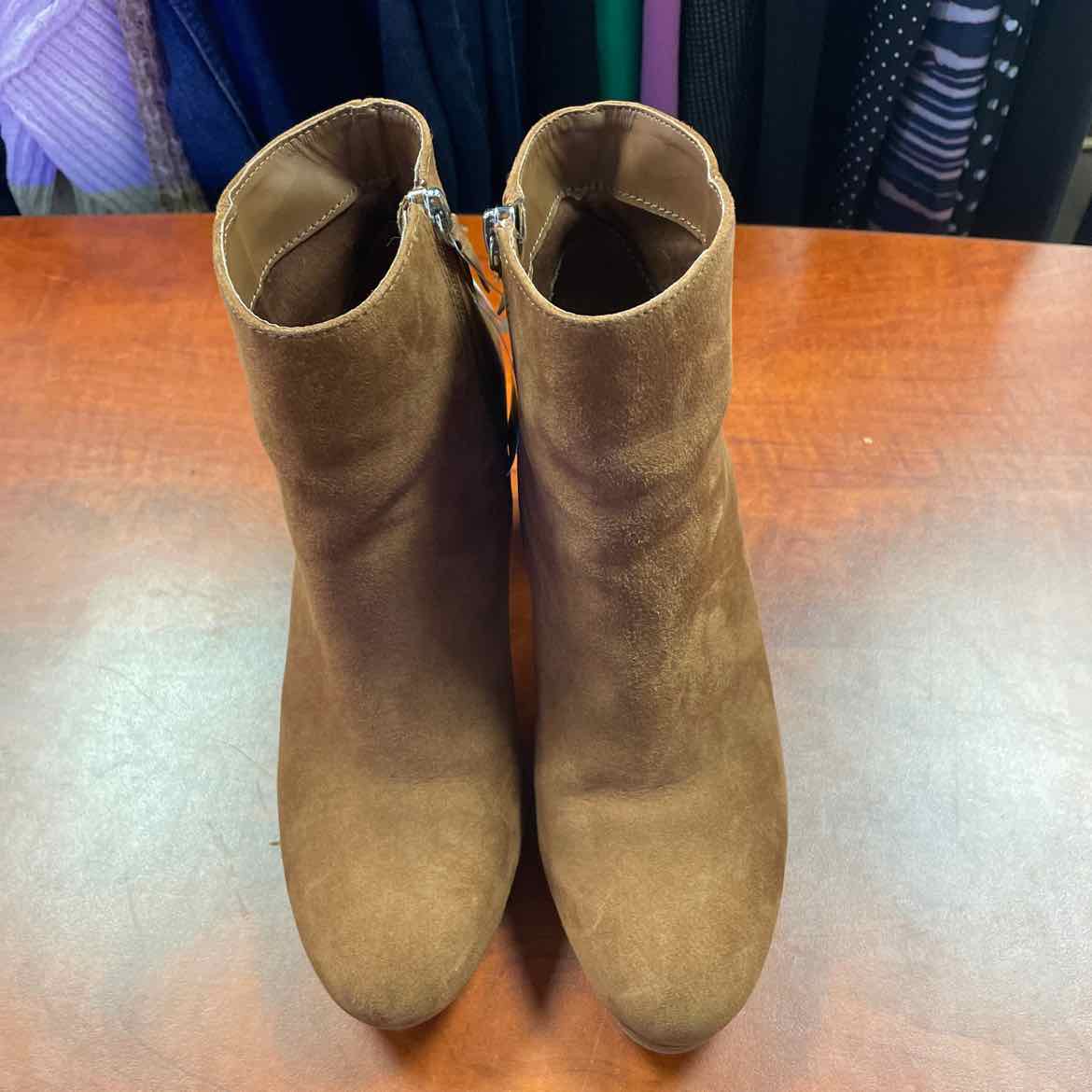 A New Day Block Heel Faux Suede Ankle Boots Size 7 1/2