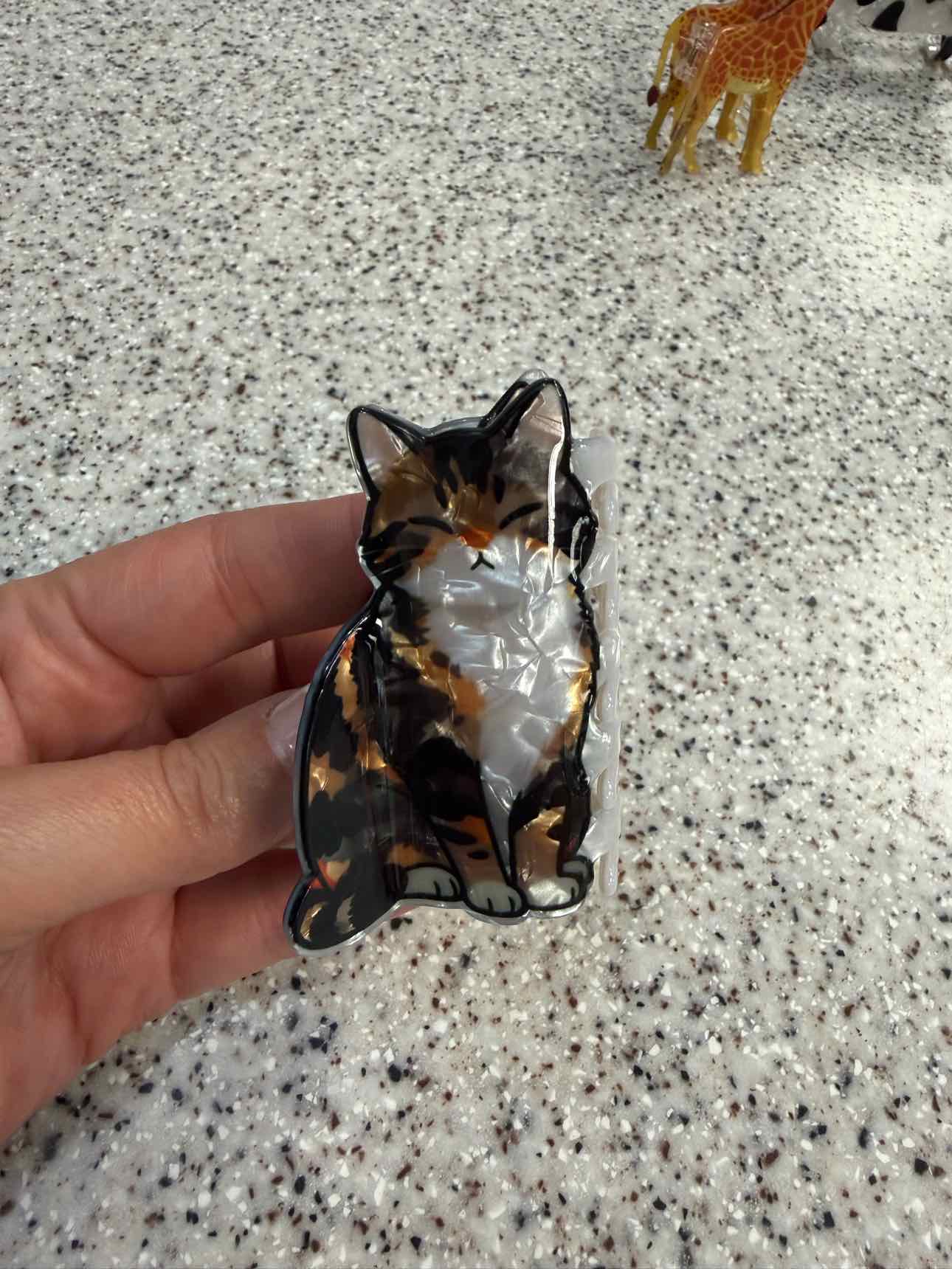 Tabby Cat Claw Hair Clip