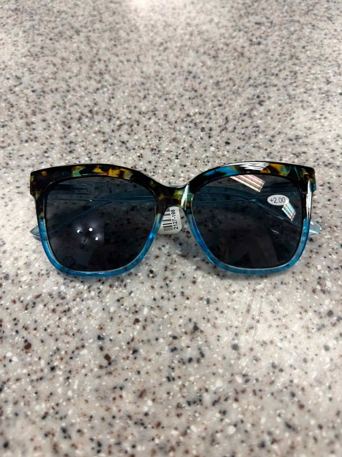 Leopard Frame Cheater Reader Bi-Focal Sunglasses