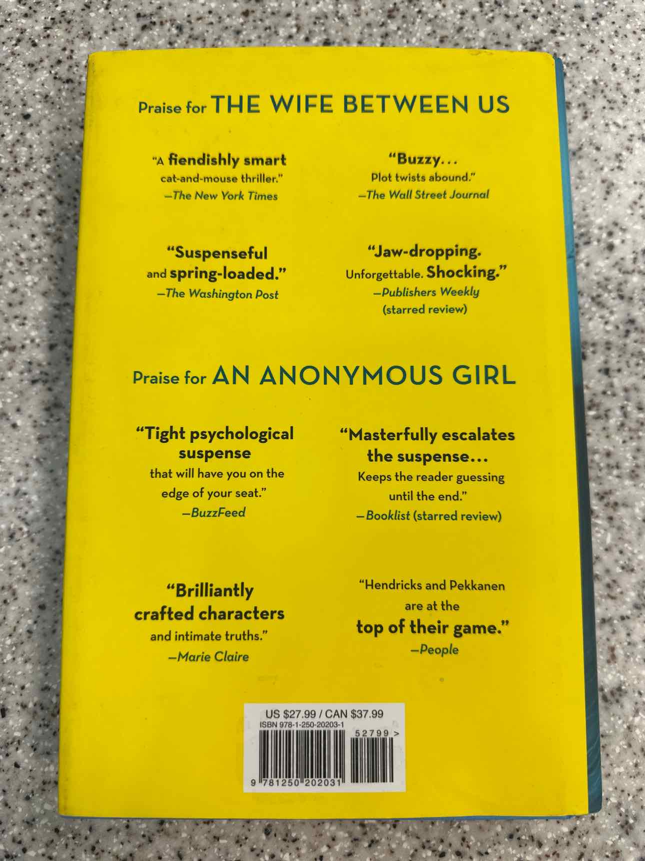 You Are Not Alone by Greer Hendricks & Sarah Pekkanen Hardcover Book