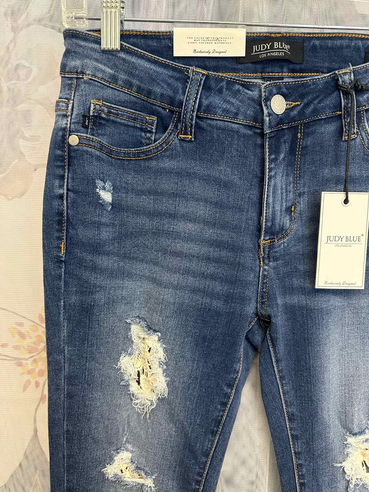 Judy Blue NEW NWT Distressed Skinny Fit Size 7/28 Denim Jeans