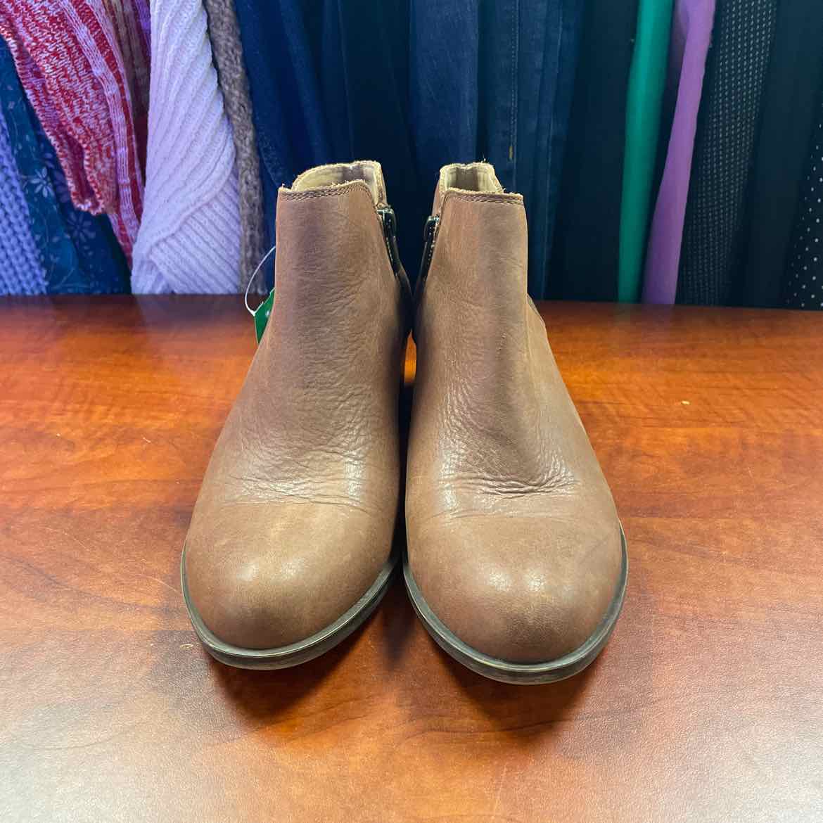 Lucky Brand Basel Ankle Booties Double Side Zippers Size 8