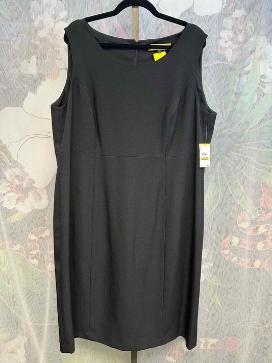 Nipon Boutique NEW NWT 18W Black Dress Sleeveless Stretch A-Line