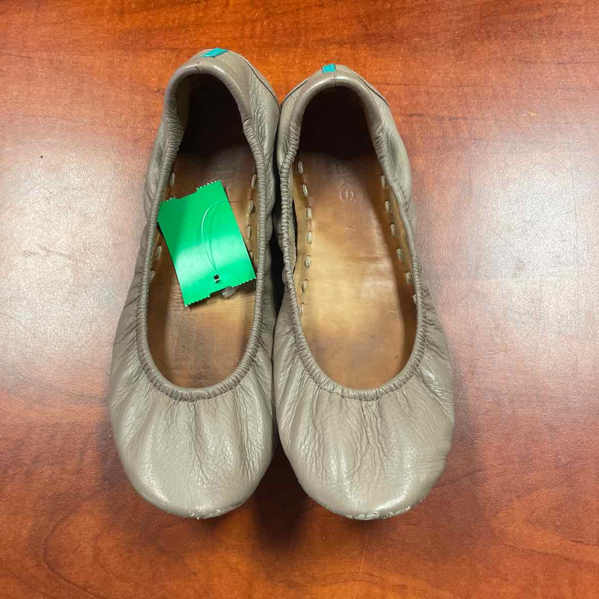 Tieks Taupe Leather Ballet Flats Size 7