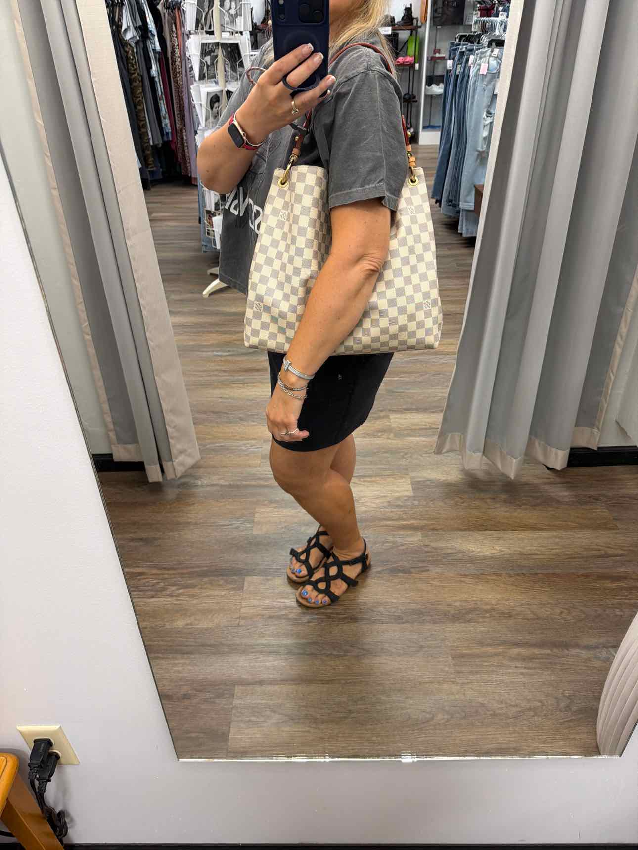 Louis Vuitton Damier Azur Gracefull MM Shoulder Bag Handbags