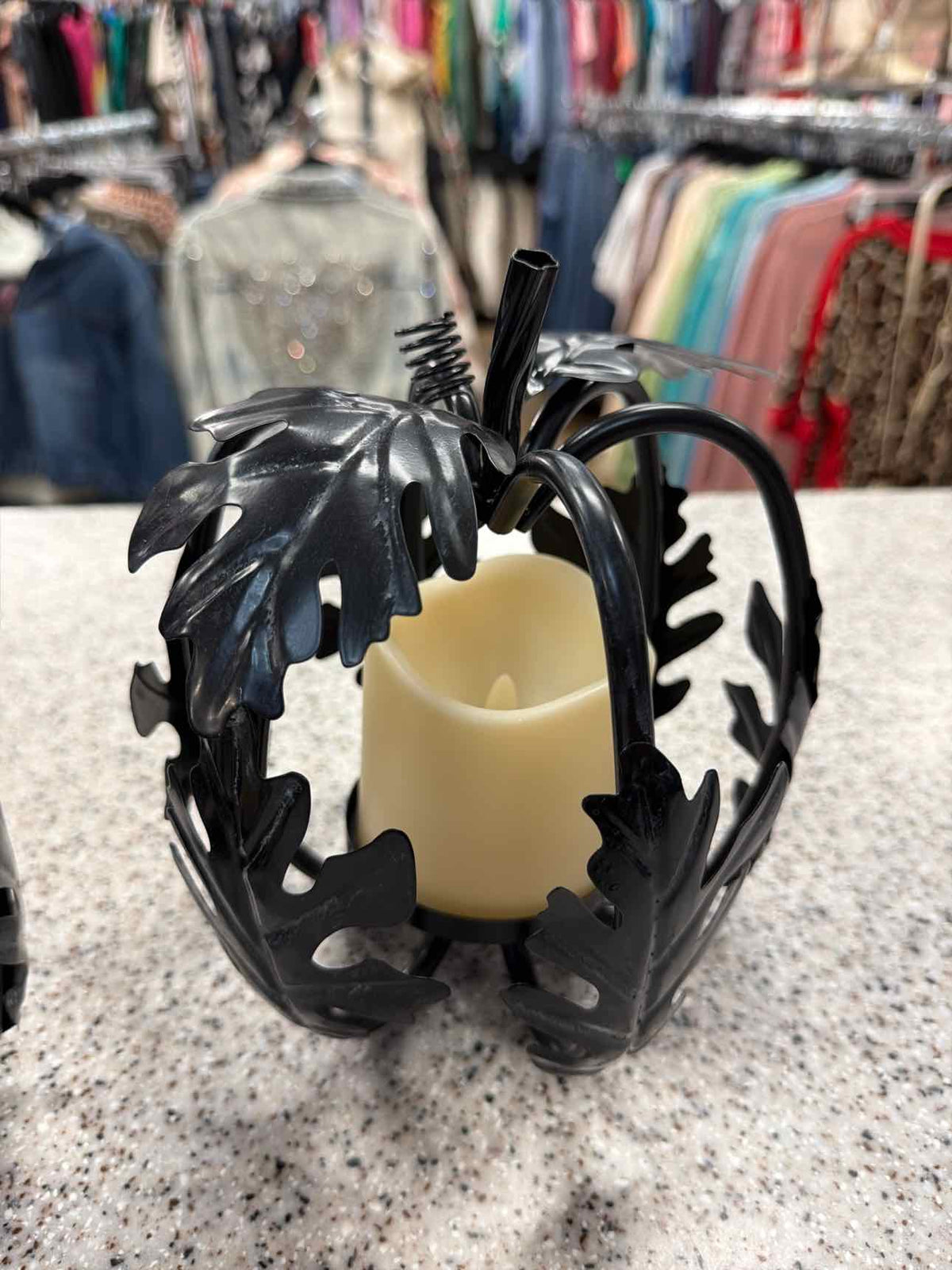 Valerie Parr Hill Collection Fall Metal Leaf Illuminated Pumpkins Decor