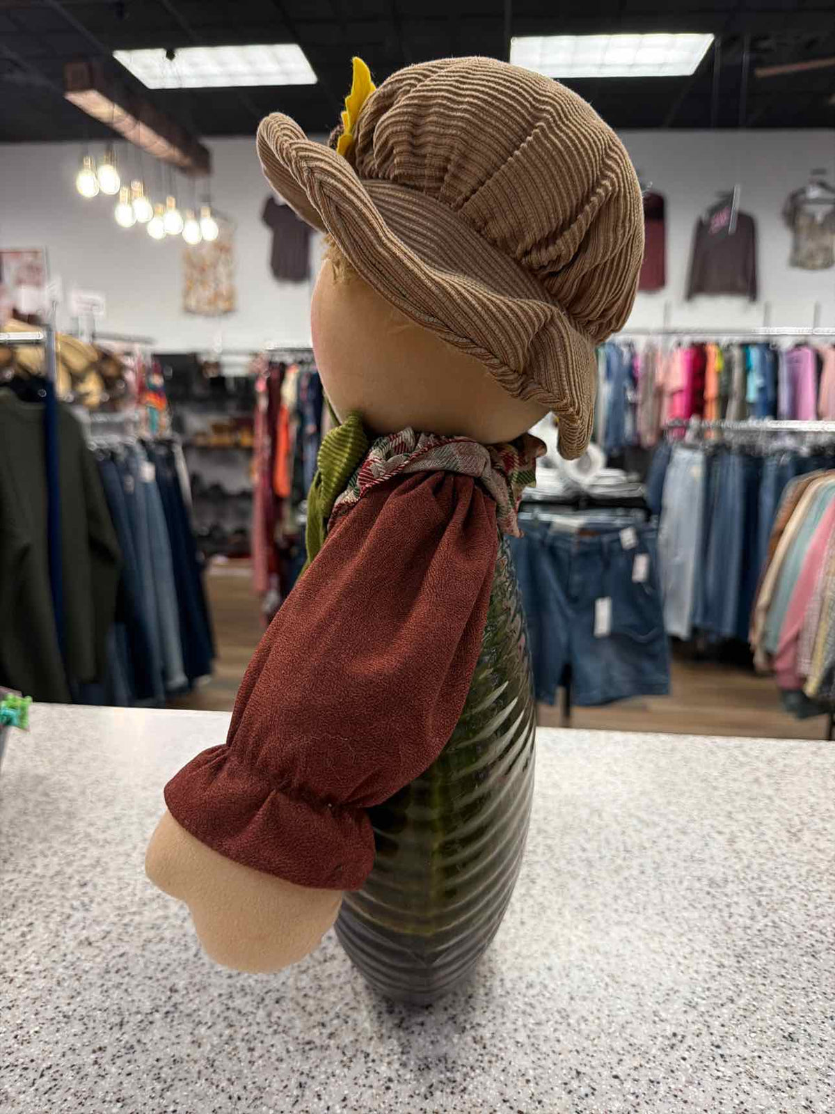 Fall Harvest Scarecrow Ceramic Base Decoration Household