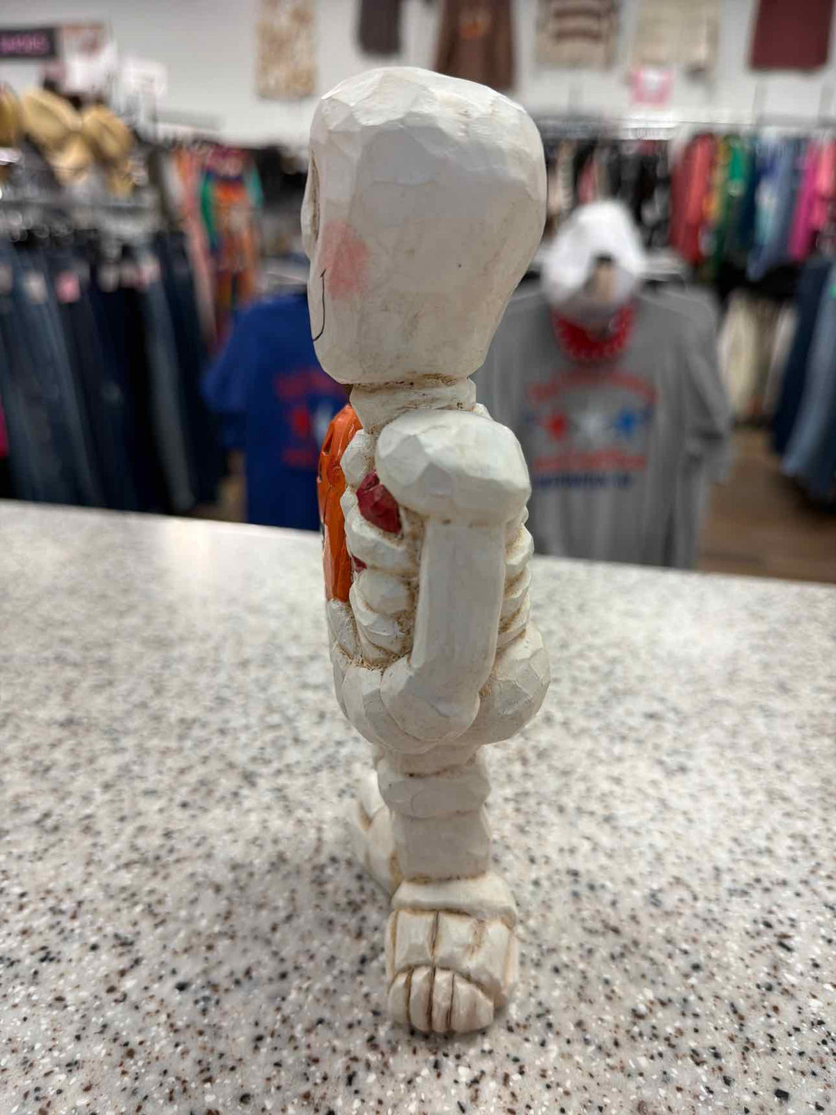 Eddie Walker Vintage 1990s Halloween Skeleton Folk Art Resin Figurine