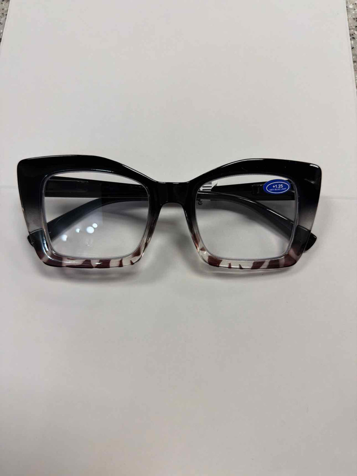 Oversized Tortoise Shell Cheater Readers Glasses