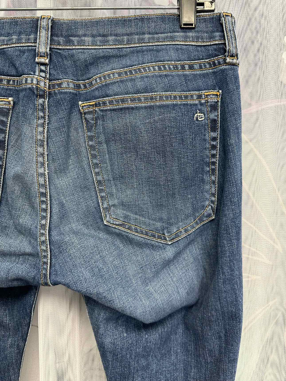 rag & bone Dre Distressed Raw Hem Skinny Size 27 Denim capris