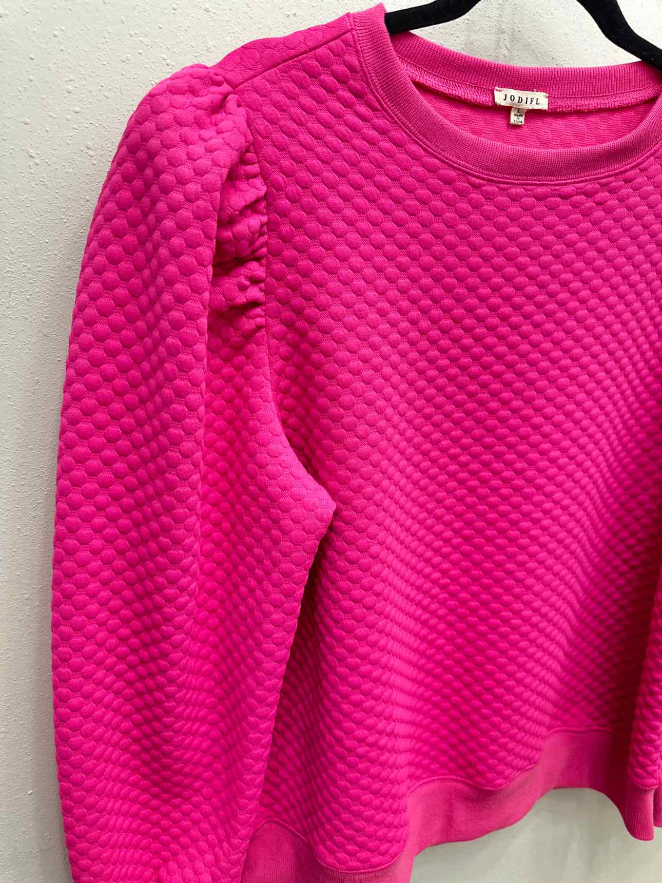 Jodifl Size Large Hot Pink Top