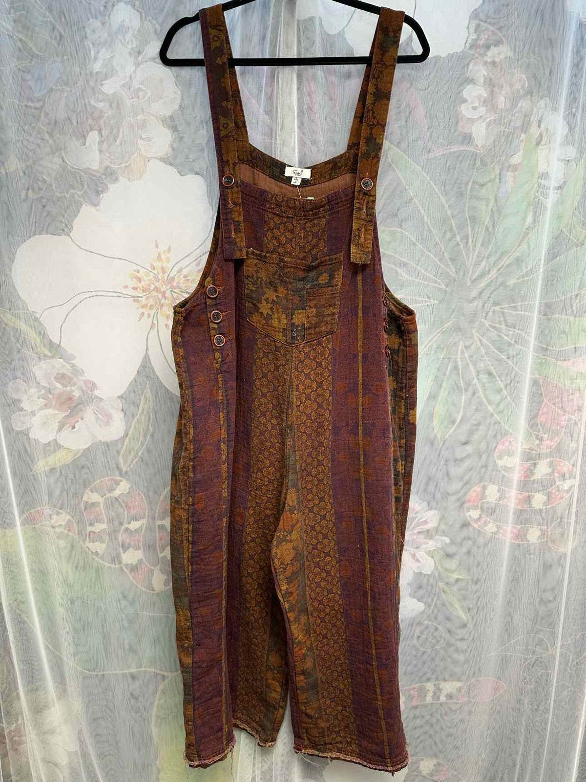 Easel Size Large Brown Overalls
