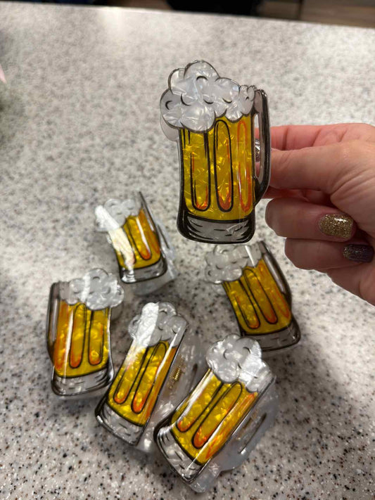 Beer Stein Hair Claw Clip