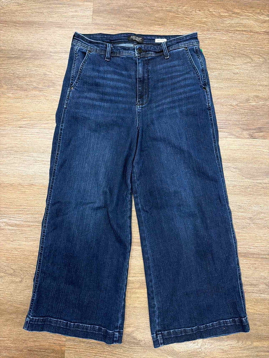 Judy Blue Size 13 Ankle Wide Leg Denim Dark Wash Jeans
