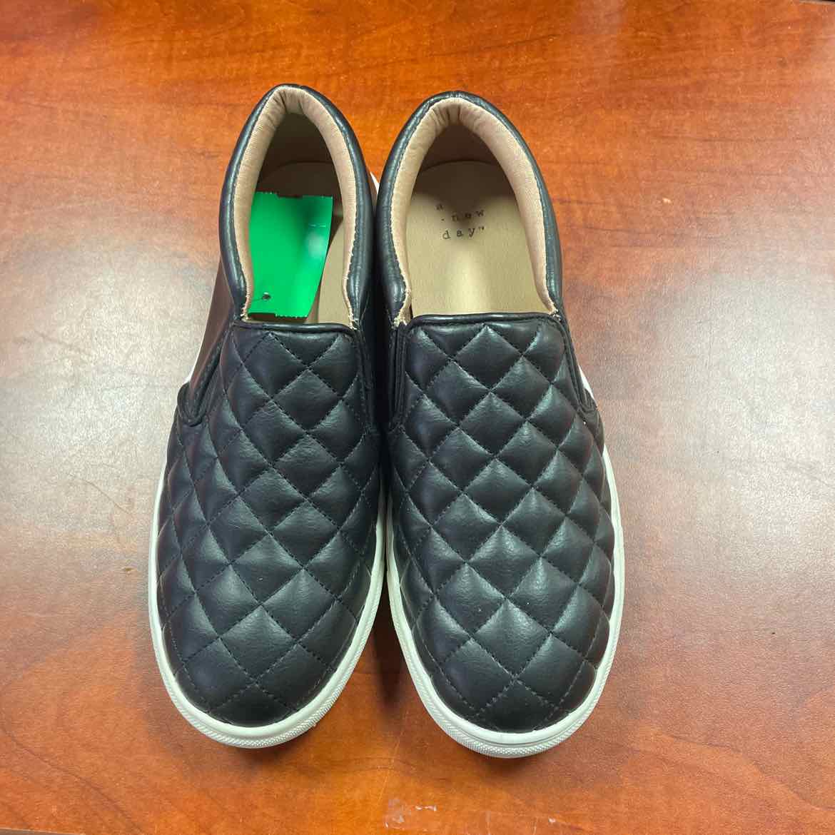 LifeStride Black Slip-On Square-Toe Comfort Shoes Size 6 1/2