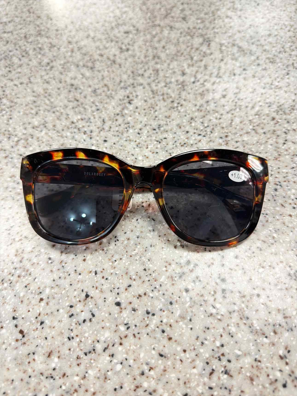 Tortoise Shell or Solid Cheater Reader Sunglasses