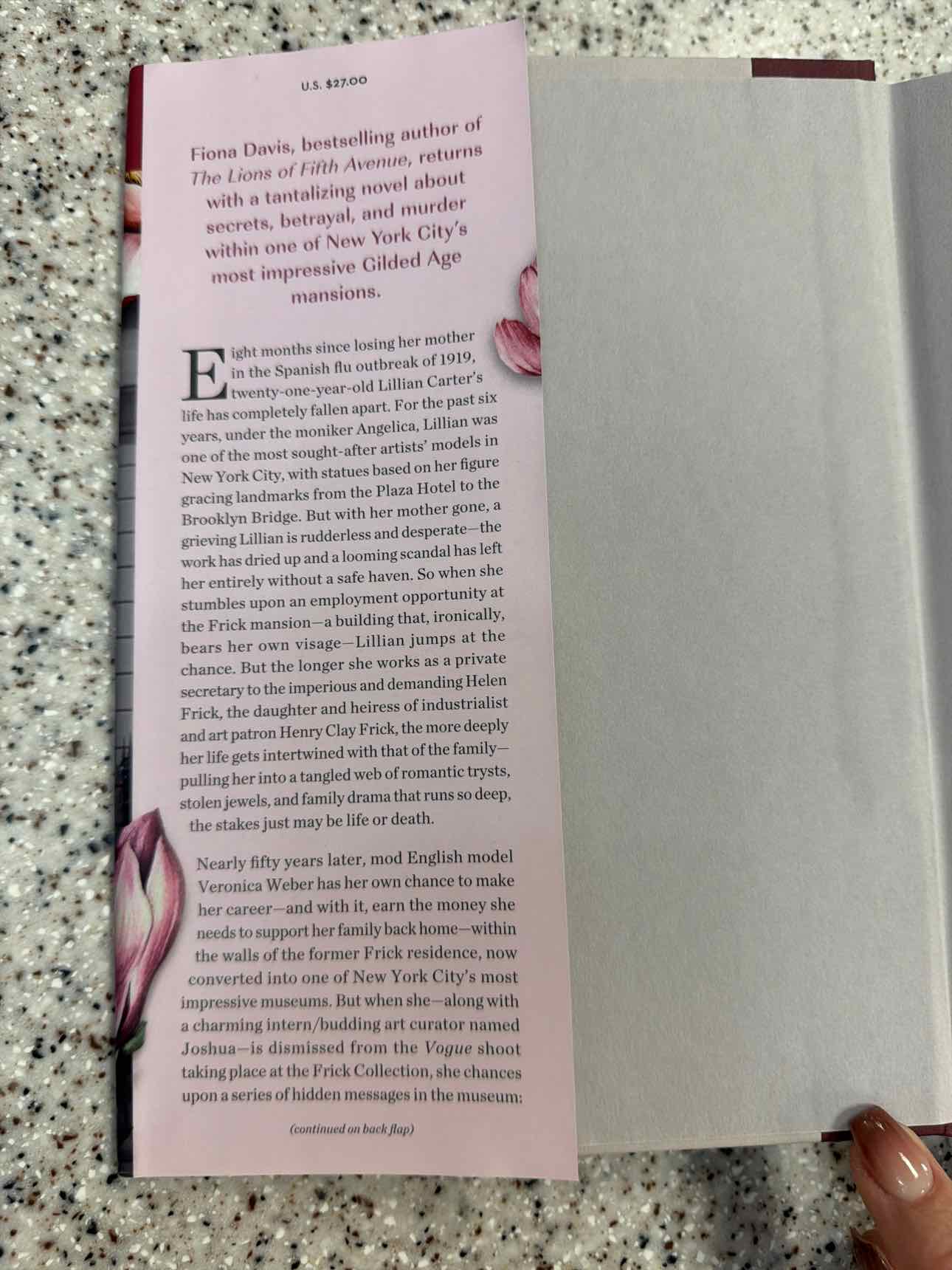 The Magnolia Palace by Fiona Davis (hard cover book)