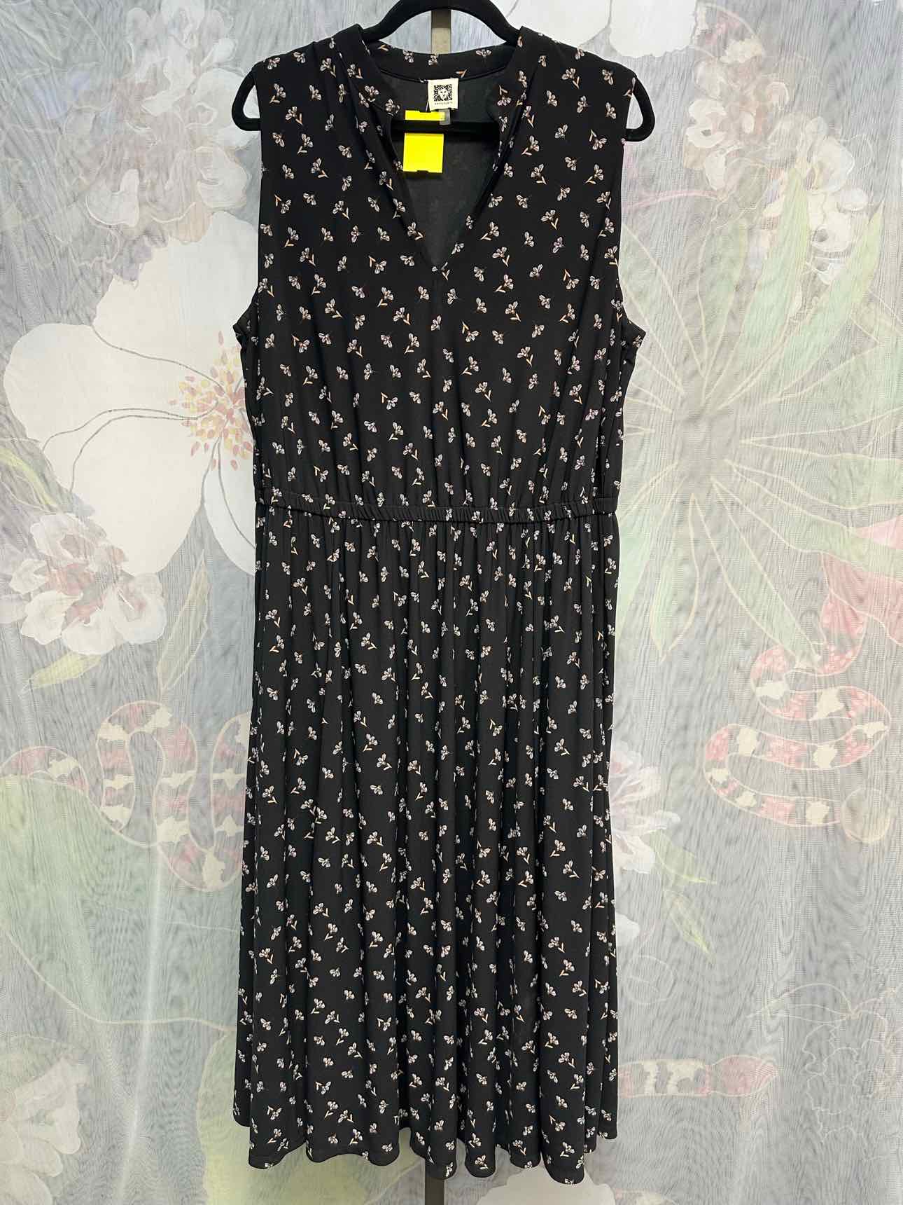 Anne Klein Size 2X Black Dress