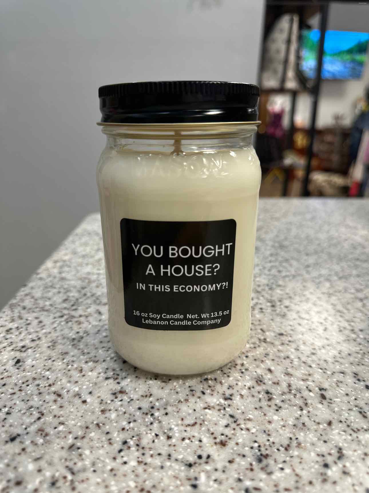 Lebanon Candle Co Size 13.5 oz 100% Soy Mason Jar Candle