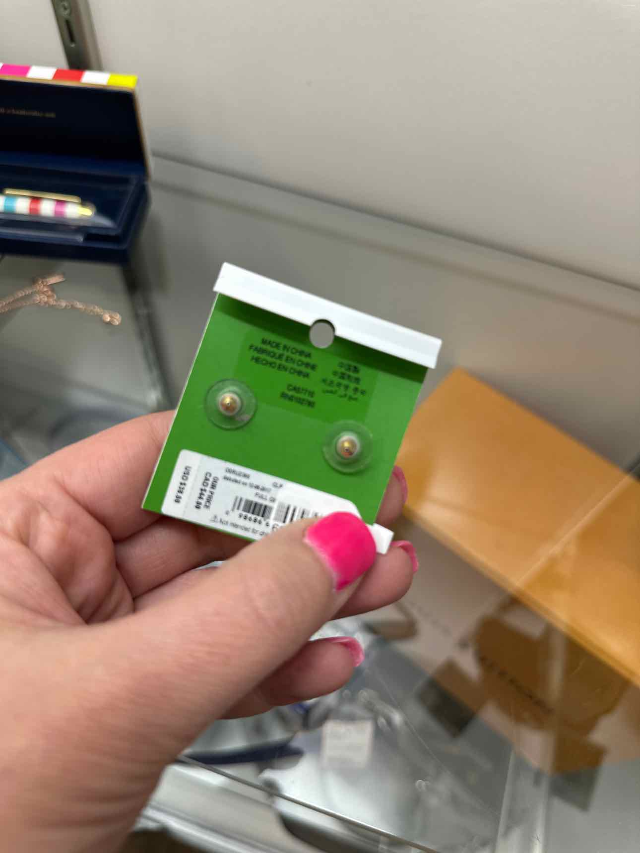 Kate Spade NEW Full Circle Rhinestone Rose Gold Post Earrings