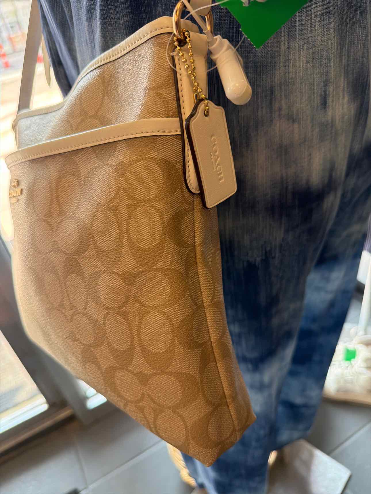 Coach Signature PVC Crossbody Tan Handbags