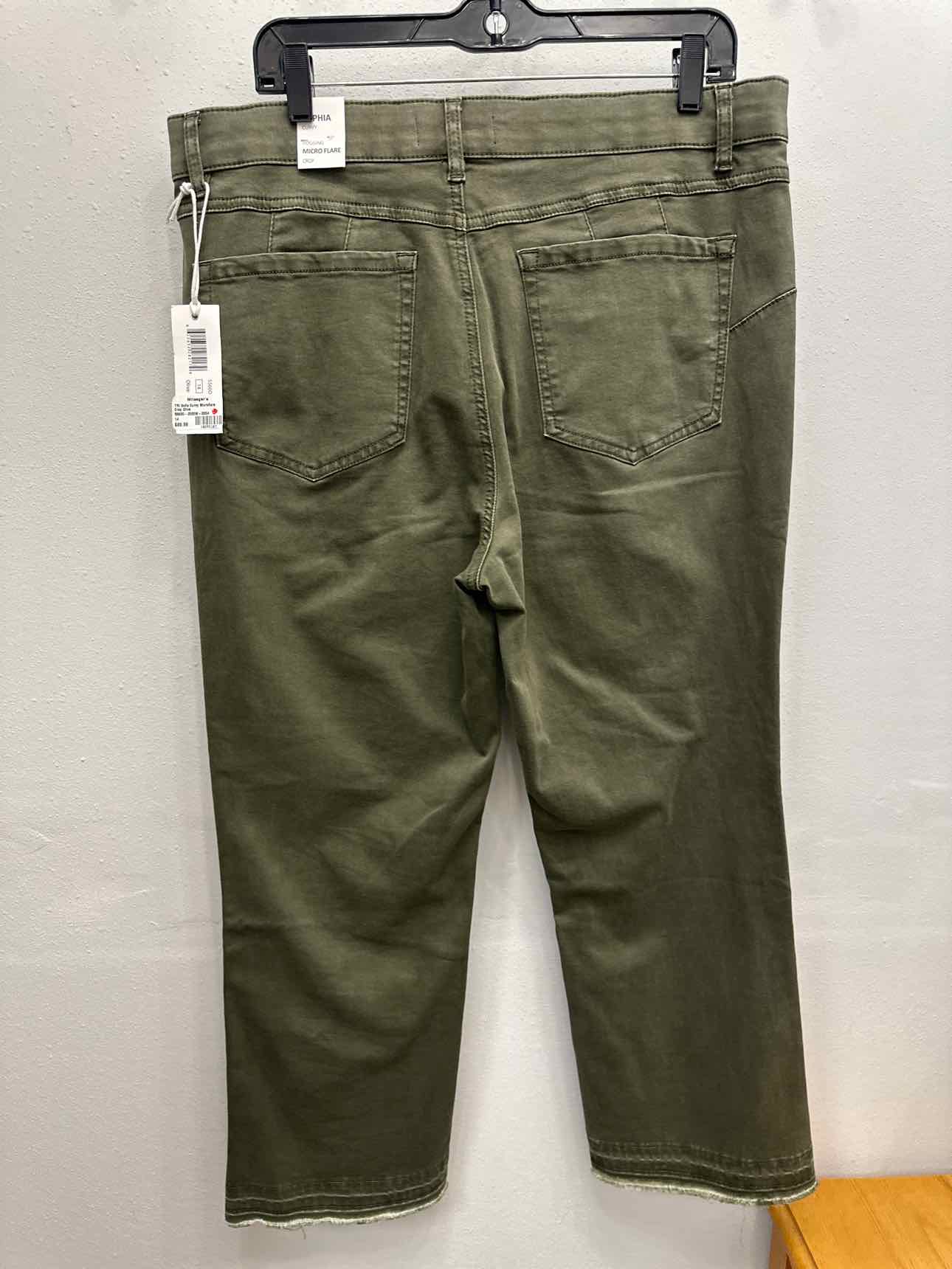 Tribal Jeans Size 14 Olive Pants