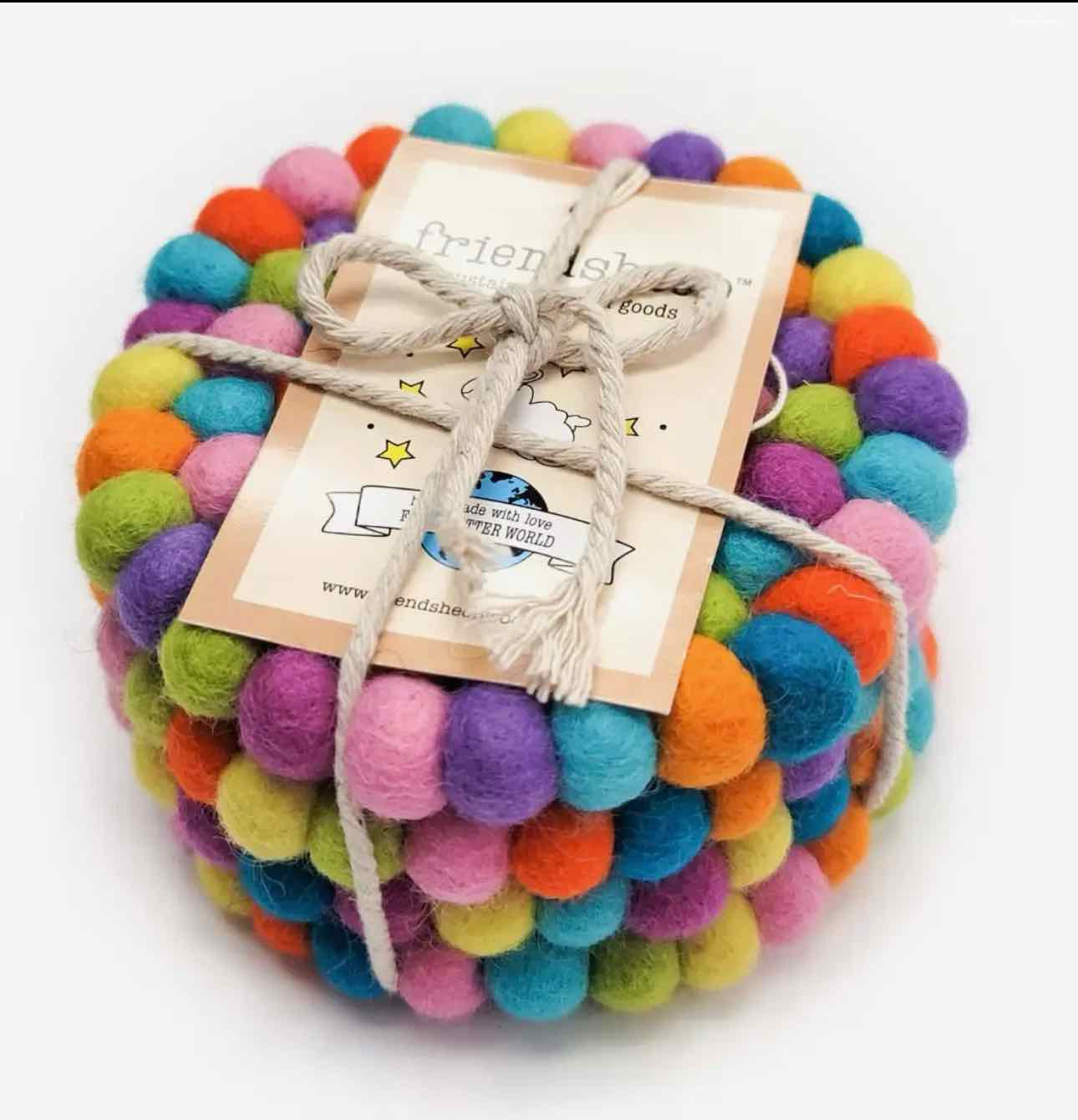 Eco Coasters 100% Wool, Set of 4