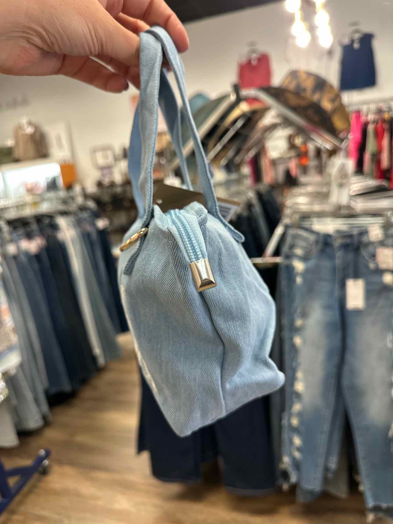Patriotic USA Denim Mini Tote Bag Handbags