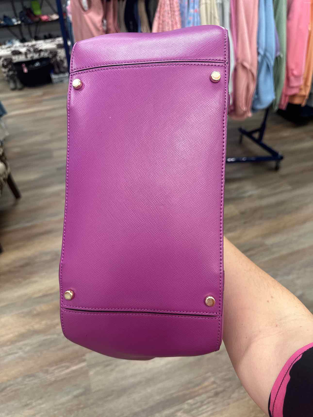 Kate Spade Newbury Lane Briar Saffiano Leather Tote Purple Handbag