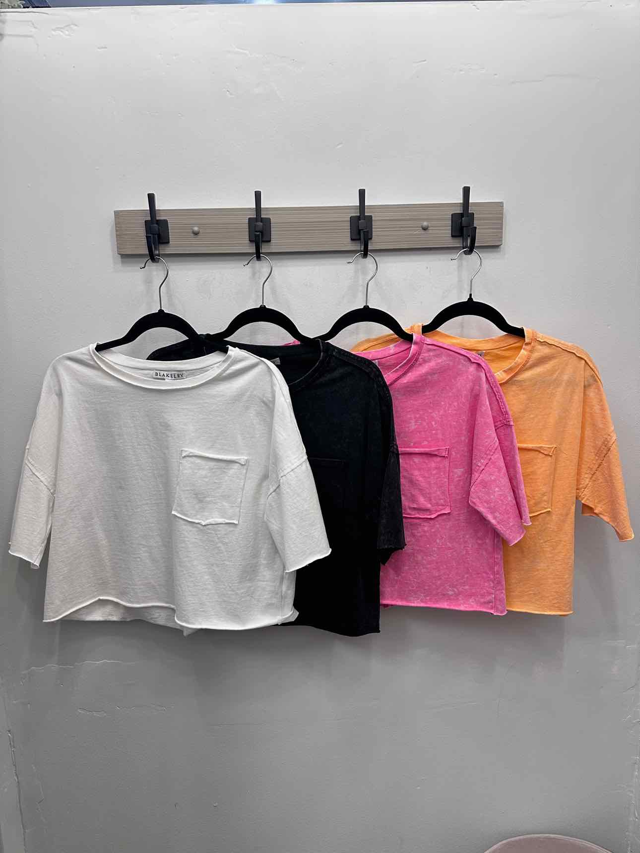 Regan Boyfriend Raw Hem Boxy Tee Tshirt
