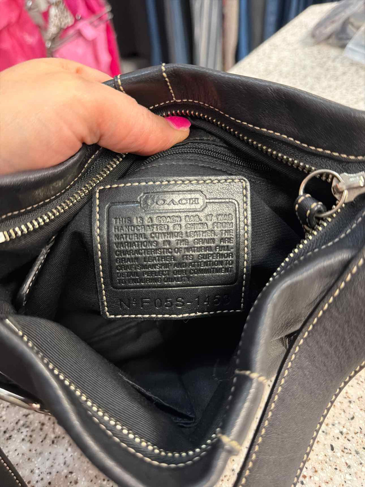 Coach Vintage Soho Slim Black Leather Shoulder Bag Handbags